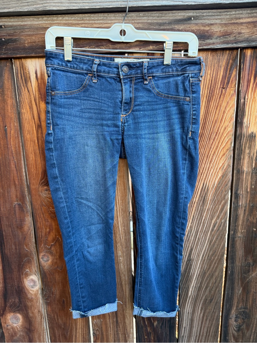 Abercrombie & Fitch blue capri jeans Y2K